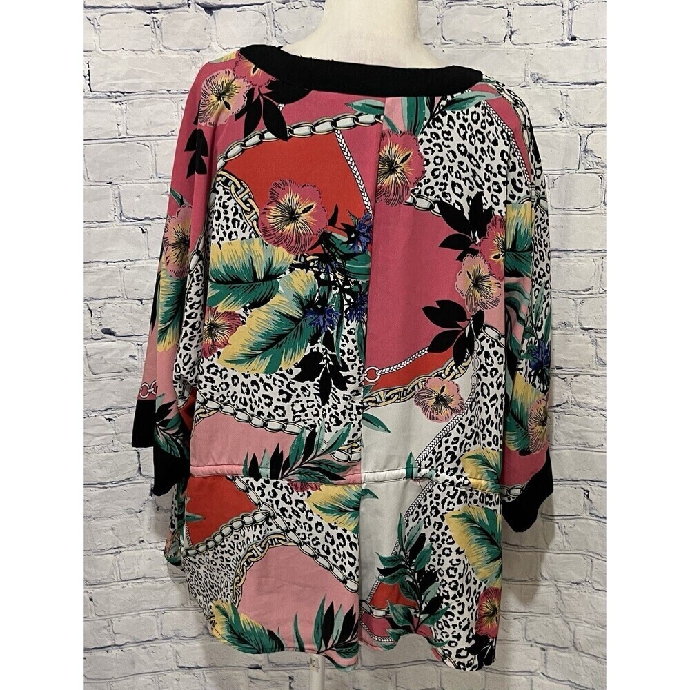 Avenue plus size top Tank And Jacket Attached Lightweight Top Blouse 18/20 - Picture 4 of 8